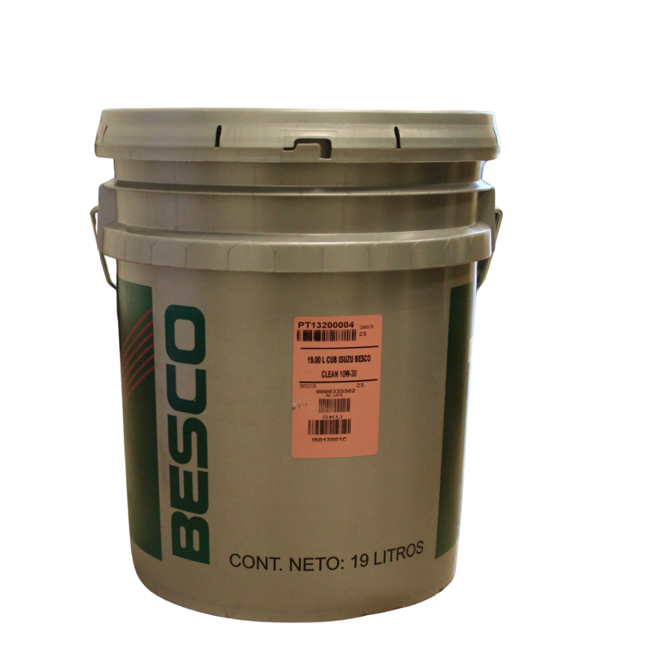 Foto de CUBETA DE ACEITE BESCO CLEAR OIL 10W30 19 LTS - 3