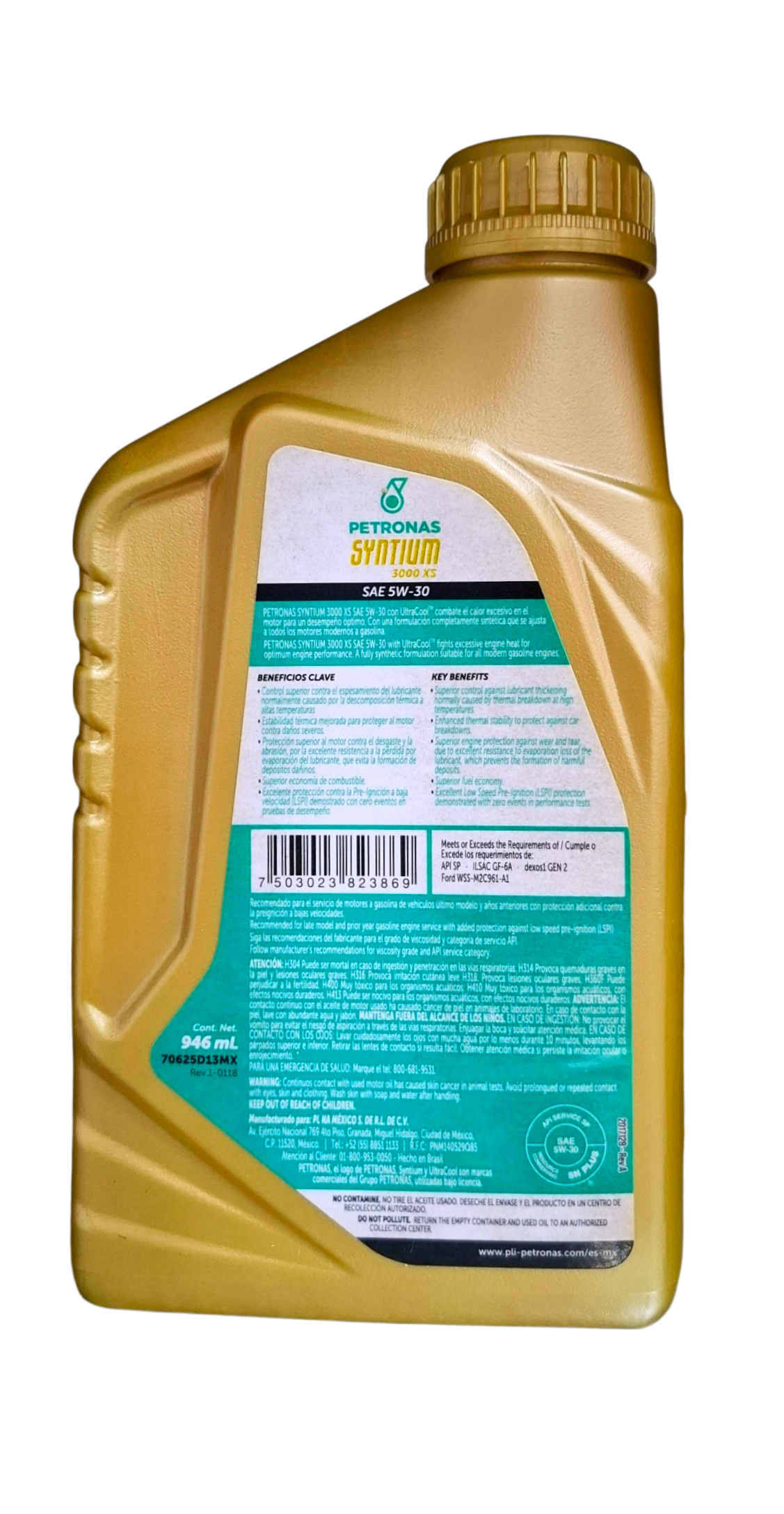 Foto de PETRONAS Syntium 3000 XS 5W-30 946ml - 5