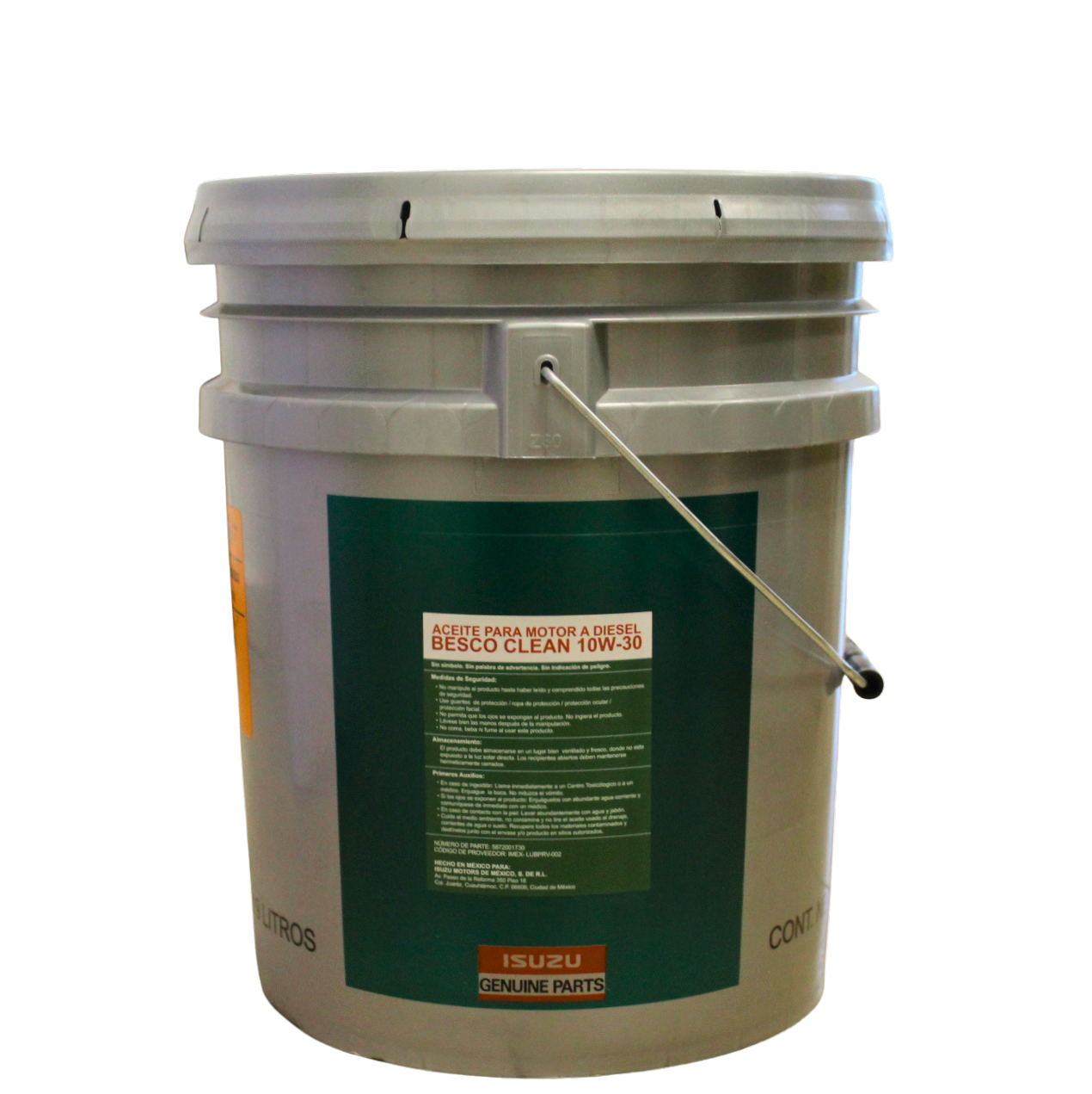 Foto de CUBETA DE ACEITE BESCO CLEAR OIL 10W30  19 LTS - 5