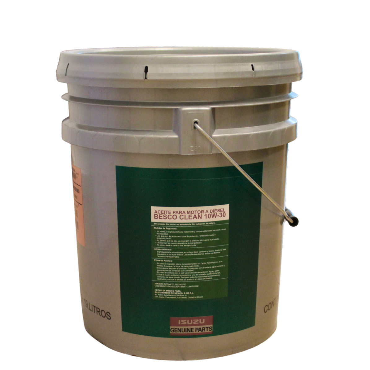Foto de CUBETA DE ACEITE BESCO CLEAR OIL 10W30  19 LTS - 6