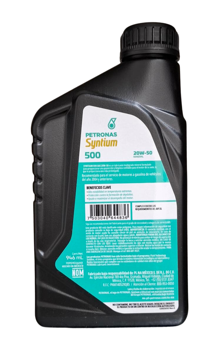 PETRONAS Syntium 500 AM 20W-50 SL 946mL